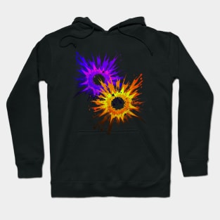 Abstract Colourful Reaction, Explosion Of Colour Hoodie